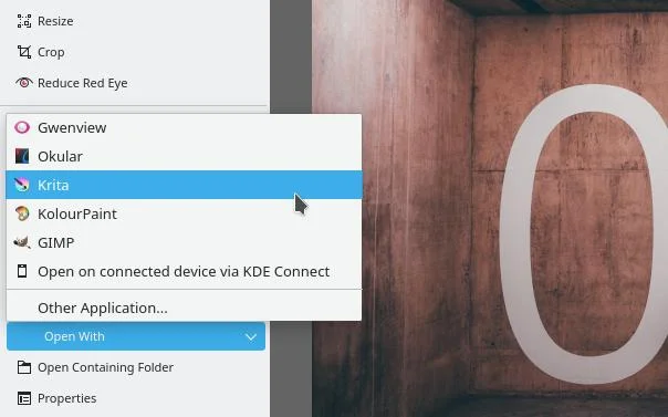 Gwenview referencing Krita Gwenview referencing Krita